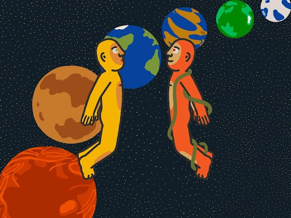 This artwork was automatically generated when I sent a specially crafted token to <a href="/TheWormNFT/">🪱 The Worm</a> 

Pictured left is my creature, pictured right is theirs. The art: generated from our interaction. 

The Worm pioneered the technology we built on to create this. We made this together.