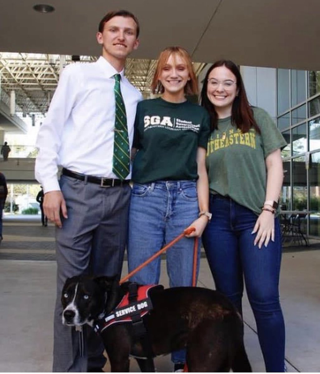 We have new <a href="/SoutheasternSGA/">Southeastern SGA</a> leadership! Congrats to the Big 3! 

President (Center) - Baileigh Picou
Vice President - Joshua Freeman 
Chief Justice - Michala Torres

Congrats! So excited to get to work! #LionUp