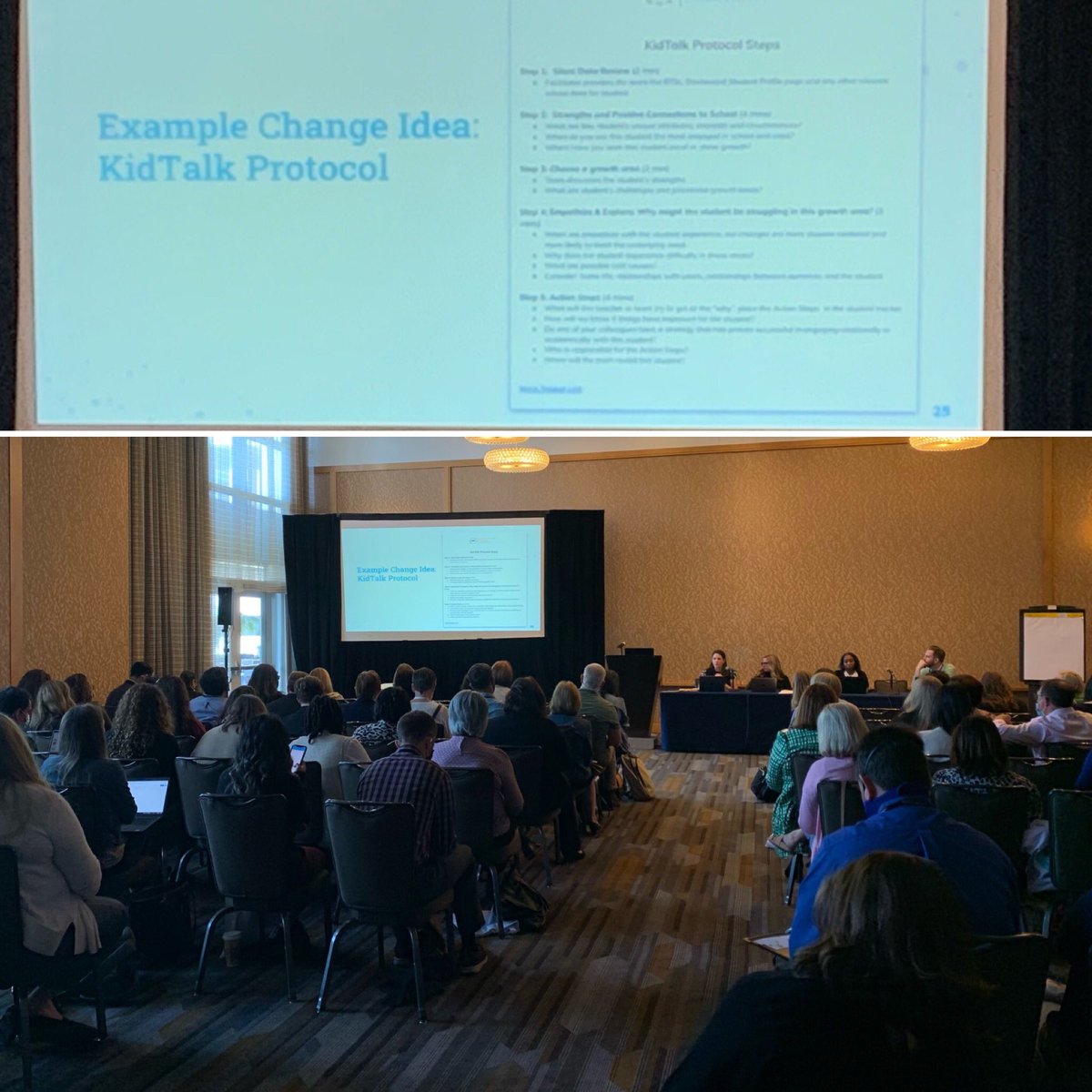 ctrisenetwork's tweet photo. So exciting to see @COREdistricts present at #CarnegieSummit2022 on change idea work inspired by RISE Network partner high schools and one of our school teams' favorite protocols, KidStat or KidTalk! https://t.co/0FO5TxMrig