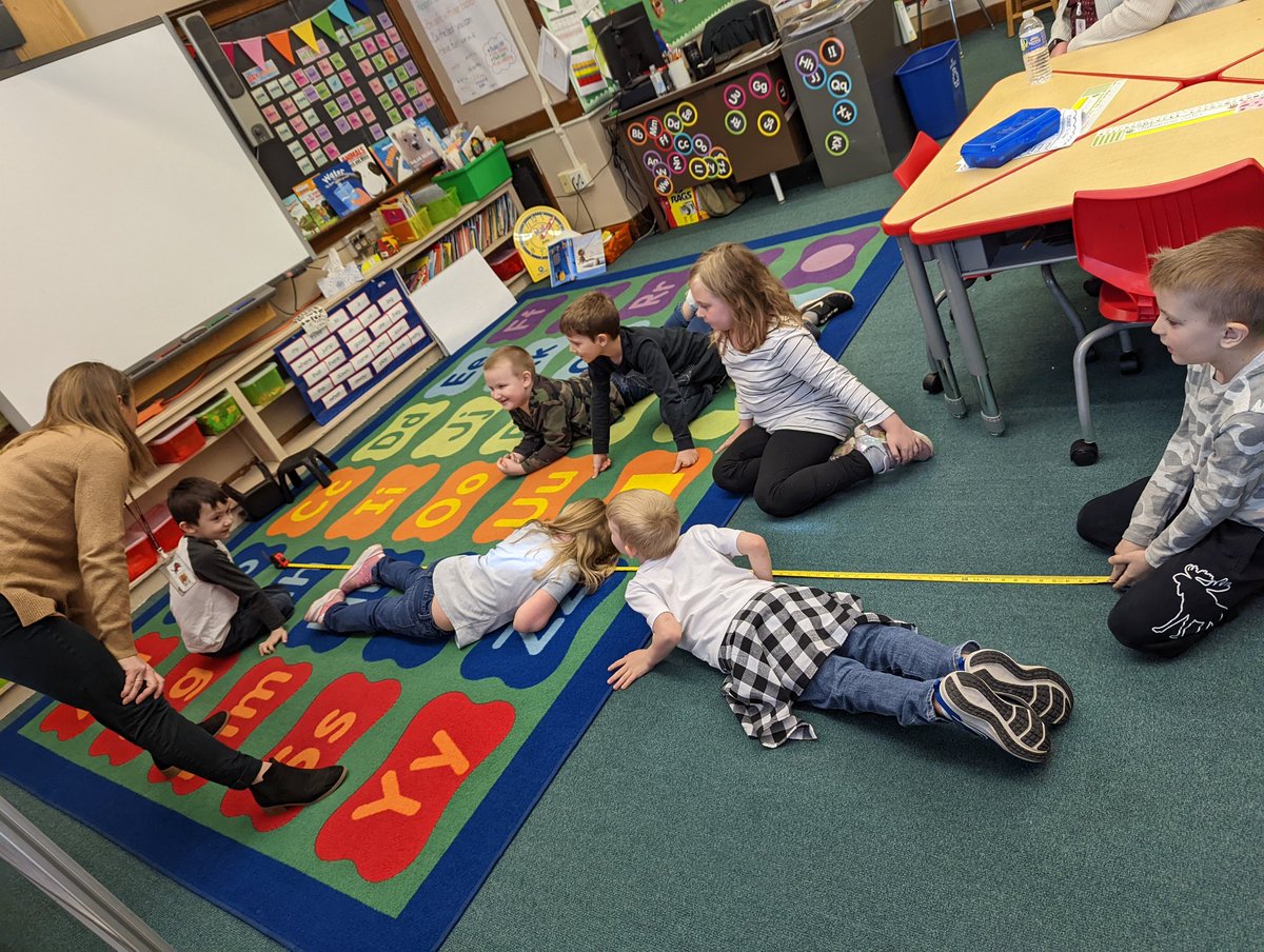 jenn_devinney's tweet photo. This morning, Mrs. Younglove's class read about the length of narwhal tusks and were able to measure just how long they can be! https://t.co/Fq61f7gxsi