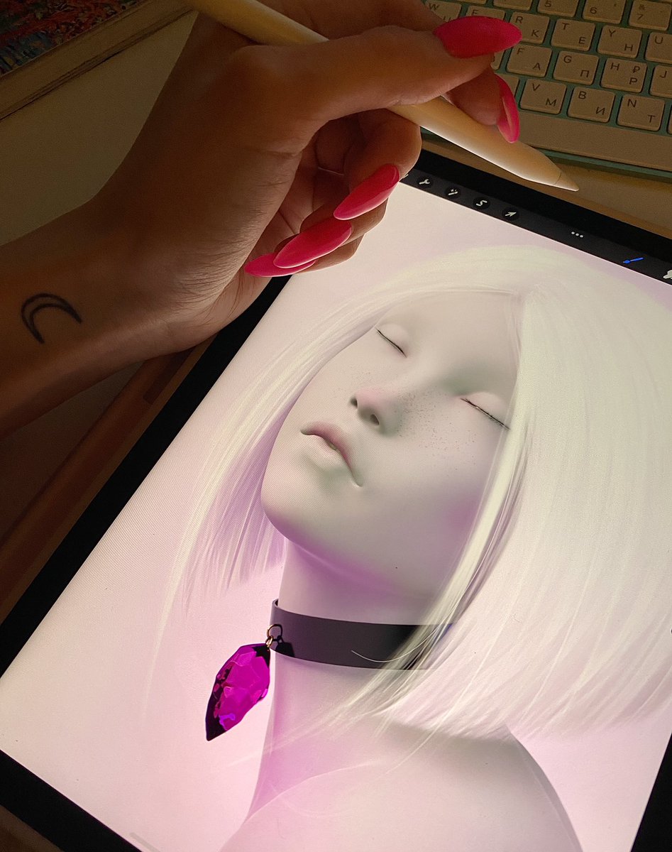 dsgnnina's tweet photo. Ehy lovelies 💜 how’s your day? I’m “cooking” something super gentle 👀 wip sneak peek tik tok https://t.co/uNdrahO9MO
