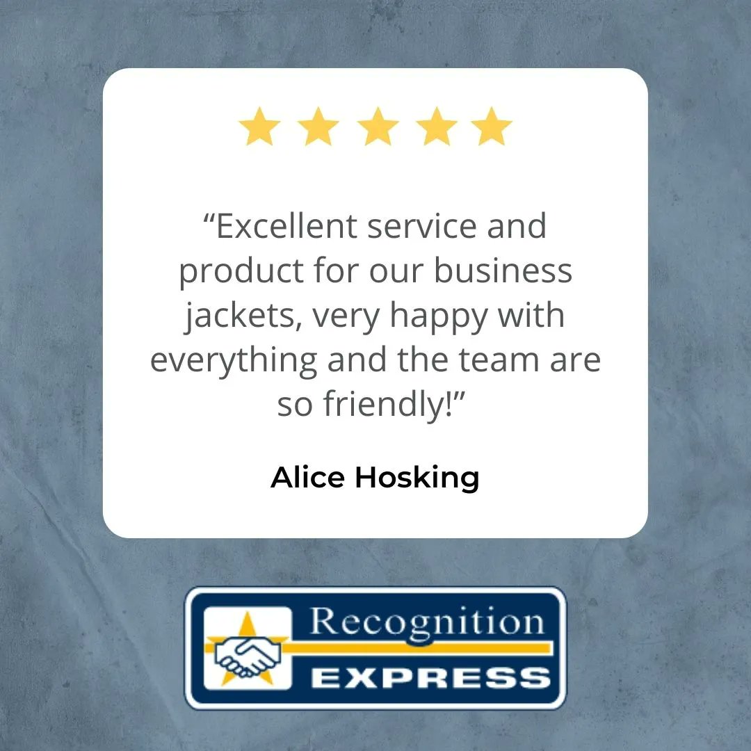We really value our customers' opinions and having happy customers like Alice makes the whole team happy! 😊

#BrandedClothing #WorkWear #Uniform