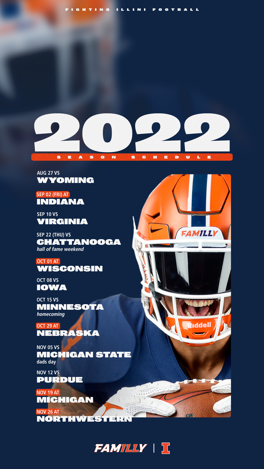 Illinois football schedule discount