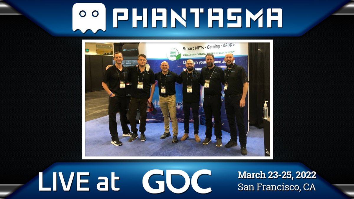 PhantasmaChain's tweet photo. This #Phantasma team just killed it at the @Official_GDC in San Francisco. There were about 8 blockchain projects there. Next year we predict 10x that amount. Blockchain technology and #NFTs were the buzzwords at the expo &amp; the conferences. Full report coming.

$SOUL #smartNFTs https://t.co/iRAHdBMYa1