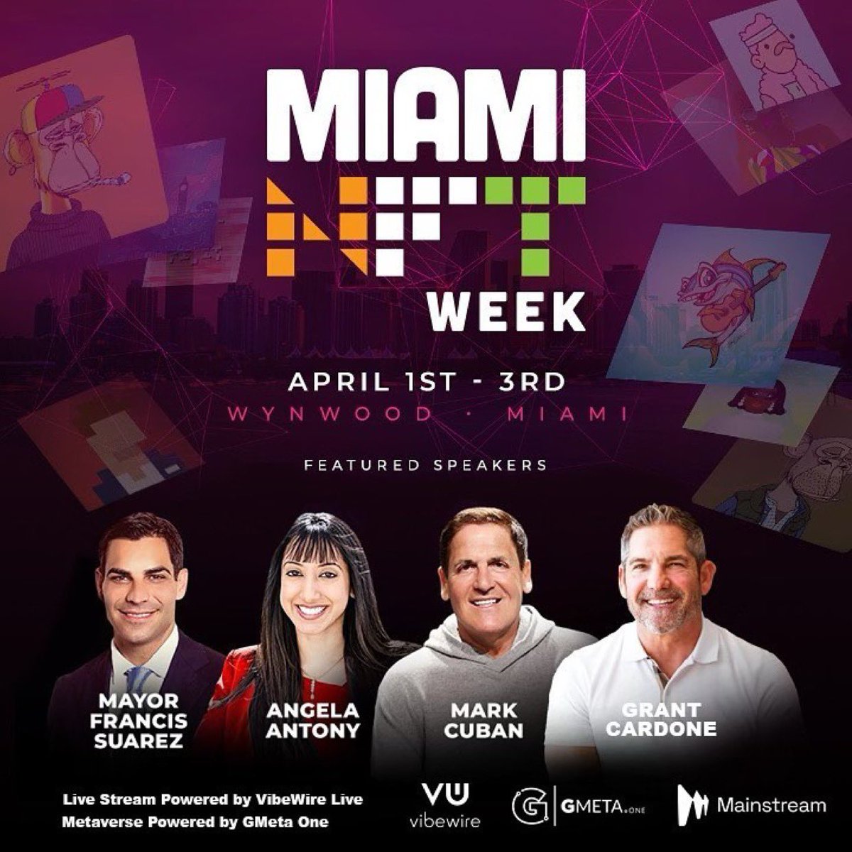 mainstreamco_'s tweet image. We are proud to officially announce our partnership with @MiamiNFTweek 
🌐