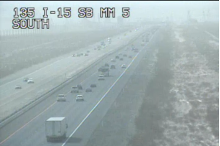 NWSVegas's tweet photo. 🌬️It's gusty and dusty out there!

So far gusts across the Las Vegas Valley have been between 25-35 mph with some gusts around 40 mph in Henderson. Gusts will continue thru the afternoon up to 45 mph possible in southern NV.

⚠️Drive with caution! Image courtesy of @RTCSNV
#NVwx https://t.co/HsZKsneNoZ