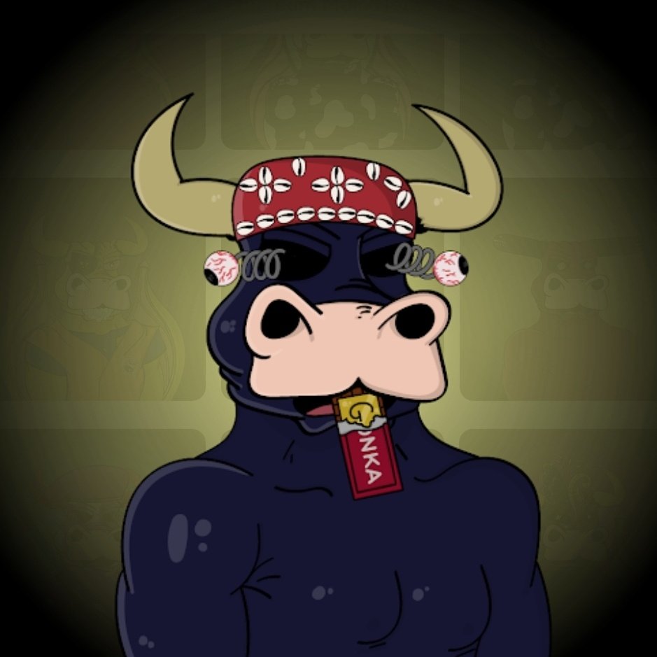 Since <a href="/PacovanLeeuwen/">Paco van Leeuwen</a>
Is sporting his beautiful new bull from the clan poker match this week. I thought I would flex mine as well!
#NewProfilePic #bulltangclan #NFTProject #ETH #nftcommunity