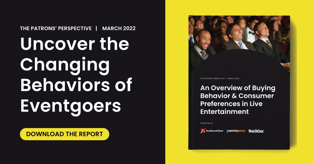 AudienceView's tweet image. To better understand how people are buying tickets today (and think they will buy in the future), AudienceView surveyed more than 5,000 avid eventgoers.

The key insights are available in this 22-page report → bit.ly/patronsperspec…