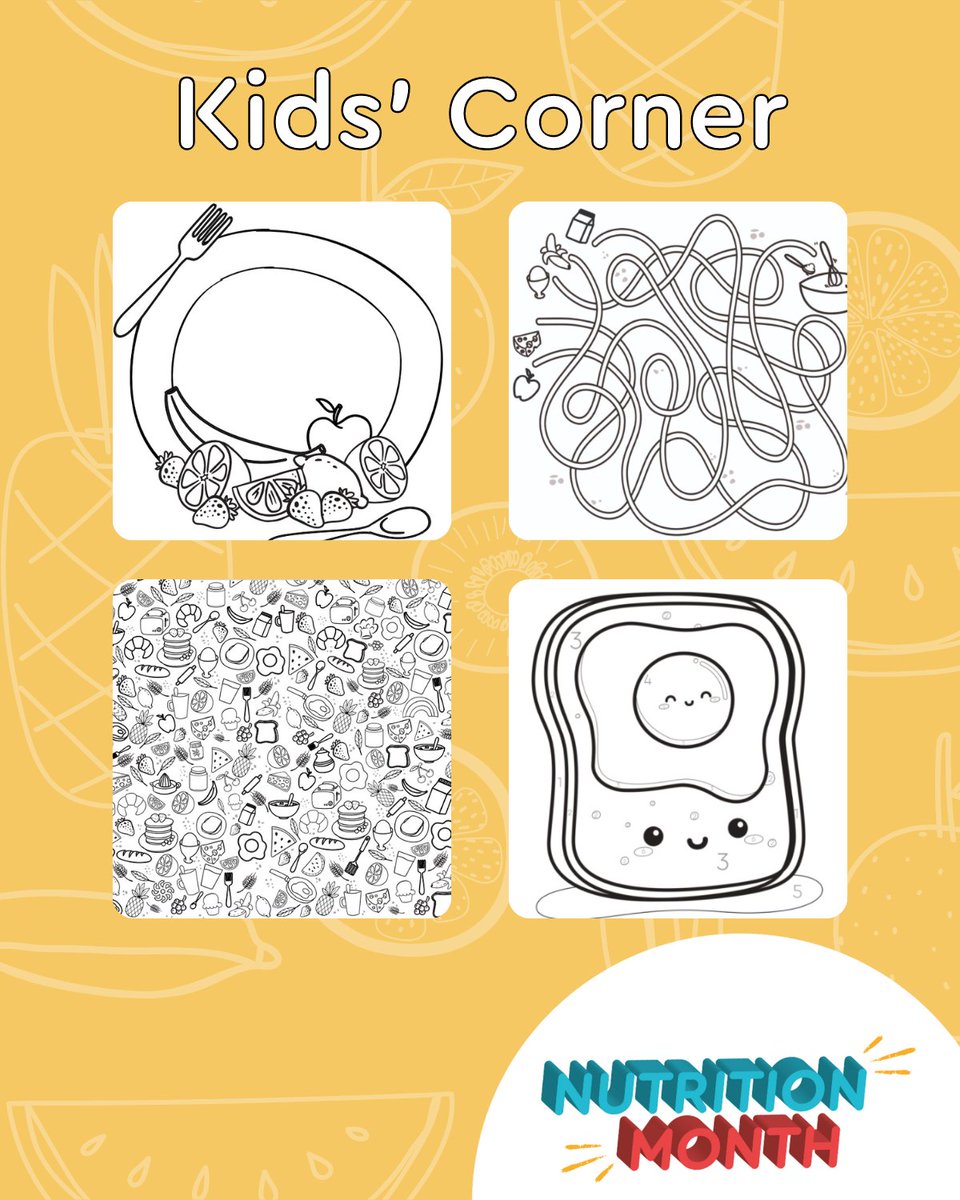 To celebrate the end of Nutrition Month, BCC is happy to bring you some fun nutrition-themed activity sheets you can do with your children.

Visit our Kids’ Corner to print them out and enjoy!

bit.ly/3qHlgO2