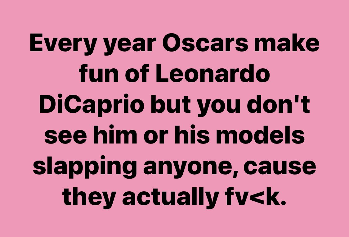 Let’s just give Leo all the #Oscars