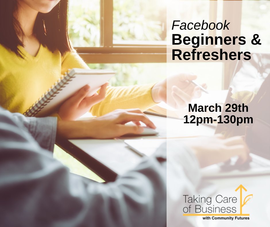 Comm_FuturesAC's tweet image. Join Elizabeth for the Lunch n Learn! Facebook for Business: Beginners &amp;amp; Refreshers. We will walk you through what&apos;s new!
Save your seat at : takingcareofbusinesss.biz
#CFisTakingCareOfBusiness #CommunityFuturesBC
