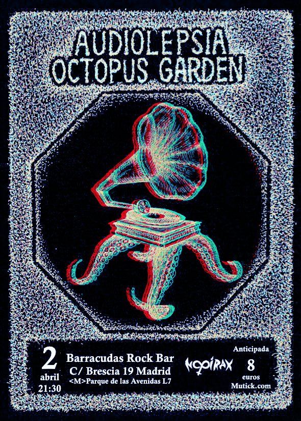 Audiolepsia's tweet photo. Hola, amigxs! 
Sólo quedan 5 días para nuestro concierto en Madrid junto a @OctopusGardenM!
Nos encantará encontrarnos con todos vosotros en @salabarracudas el sábado 2 de abril a las 21:30h, gracias a @nooirax.
Entradas disponibles en https://t.co/gnSknu5C9q
LOVE 💜💜 https://t.co/98IP1MOxjN
