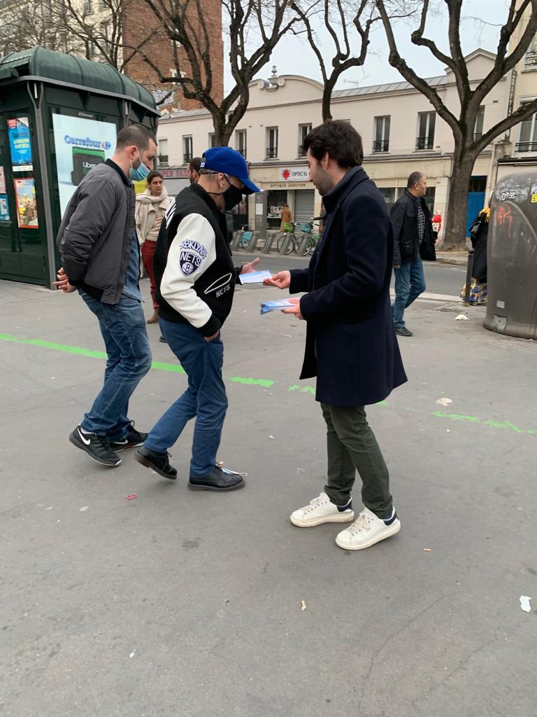 JCMartin75011's tweet photo. L'équipe de #Paris11 toujours mobilisée ce soir au métro #Avron pour notre candidate #Presidentielle2022 @vpecresse #Pecresse2022 et ma candidature #legislatives2022 #Circo7506 https://t.co/3Hd1onX6VV