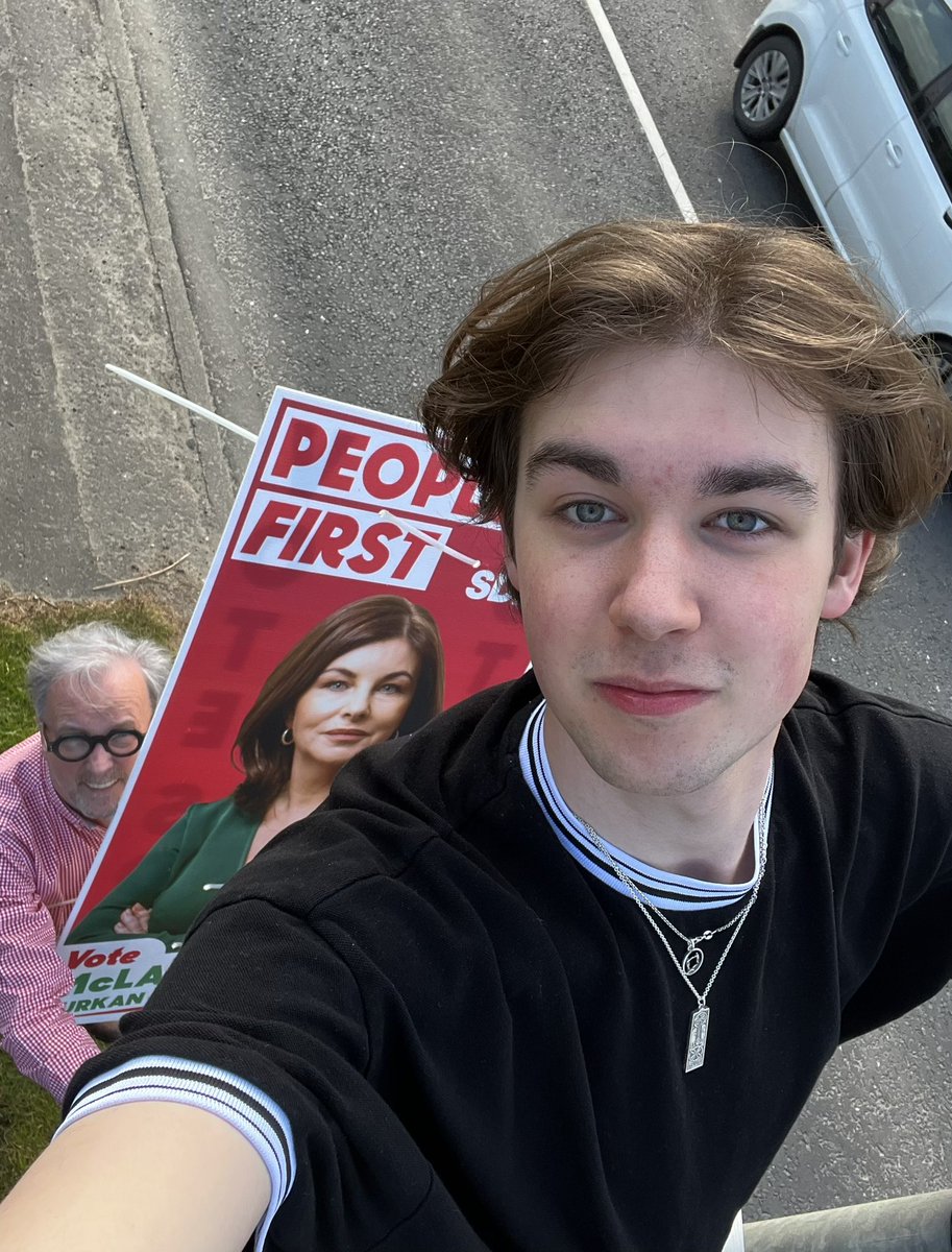 KarlWDuncan's tweet photo. For all your postering or window washing needs, call us today on… 📞 

Peter and I are your local poster boys. 🌞 

 #PeopleFirst #TeamSDLP #SDLP22 https://t.co/rwVIjgM41x