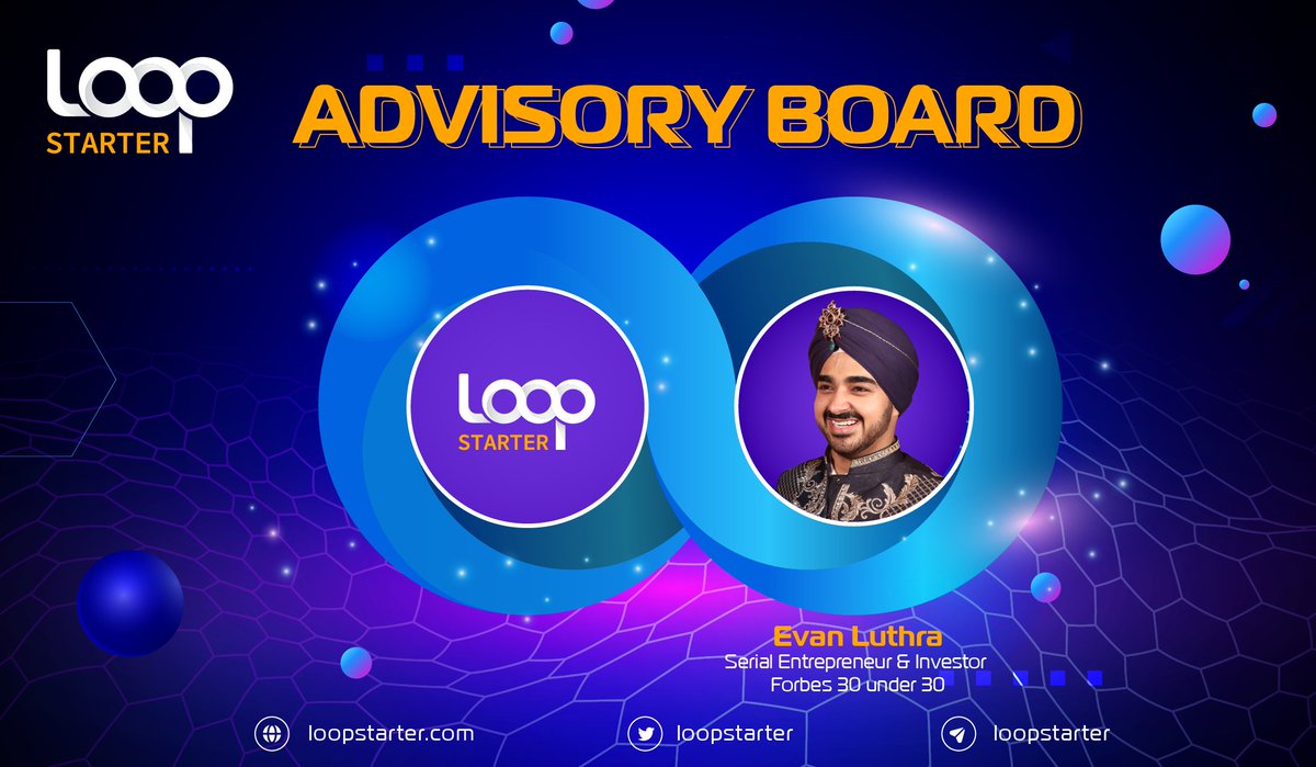 💥#LOOPStarter &amp; <a href="/EvanLuthra/">Evan Luthra</a> STRATEGIC ADVISOR ANNOUNCEMENT 💥

We are honored to announce our new lead strategic advisor and investor  — Mr. Evan Luthra, a Crypto Billionaire.💰💰💰💰

With Evan, #LOOPStarter believed to further strengthen and enlarge in the Crypto market🚀🚀🚀