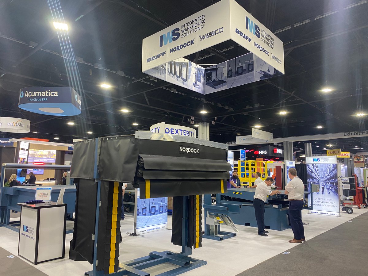 Bluffmfg's tweet photo. We're at MODEX!!! Come by and visit us at booth C6678! 

#modex #modex2022 #bluffmanufacturing https://t.co/GgbZ9lNOUC