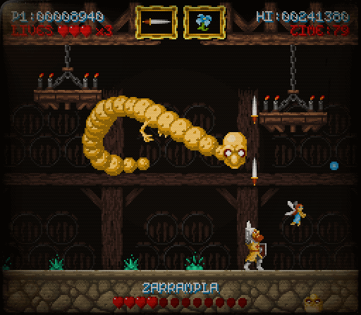 RTube84's tweet photo. 🕹Maldita Castilla es un videojuego independiente español gratuito lanzado el 12 de diciembre de 2012 de un estilo similar al videojuego clásico Ghosts'n Goblins. #arcade #PS4share #locomalito https://t.co/yznqyAFQyY