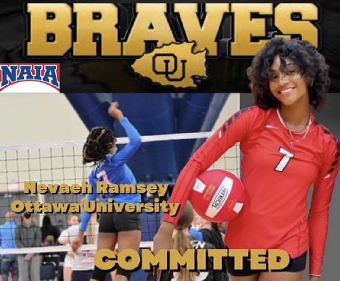 Our very own, Nevaeh Ramsey, has committed to play volleyball at Ottawa University &amp; we couldn’t be more proud!!! Your future is SO BRIGHT ❤️