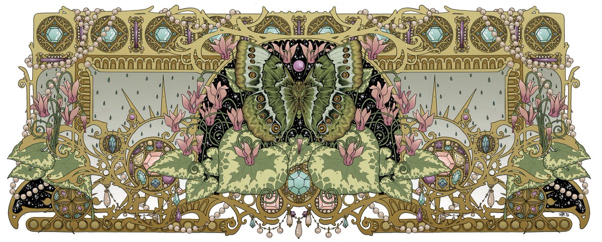 MaskHelen's tweet photo. Hello #VisibleWomen , I'm Helen Mask I am an Art nouveau artist from Portland Oregon, with a passion for mythology, plants and decorative details. https://t.co/4UNvhYoaDL