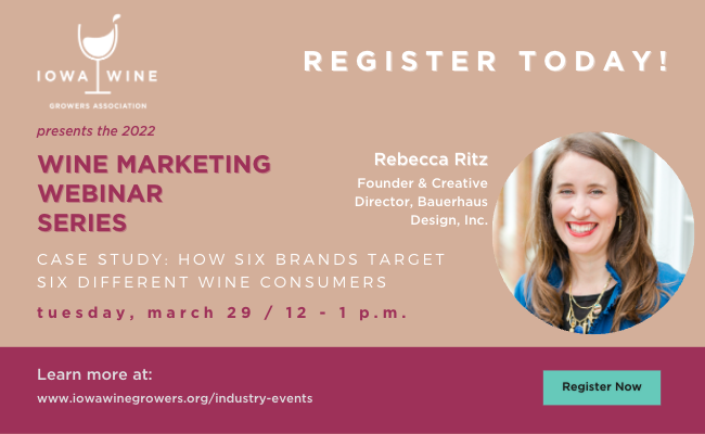 Wine Marketing Webinar TOMORROW - register now for less than a 1/4 tank of gas ⛽ 😜 - mailchi.mp/iowawinegrower…