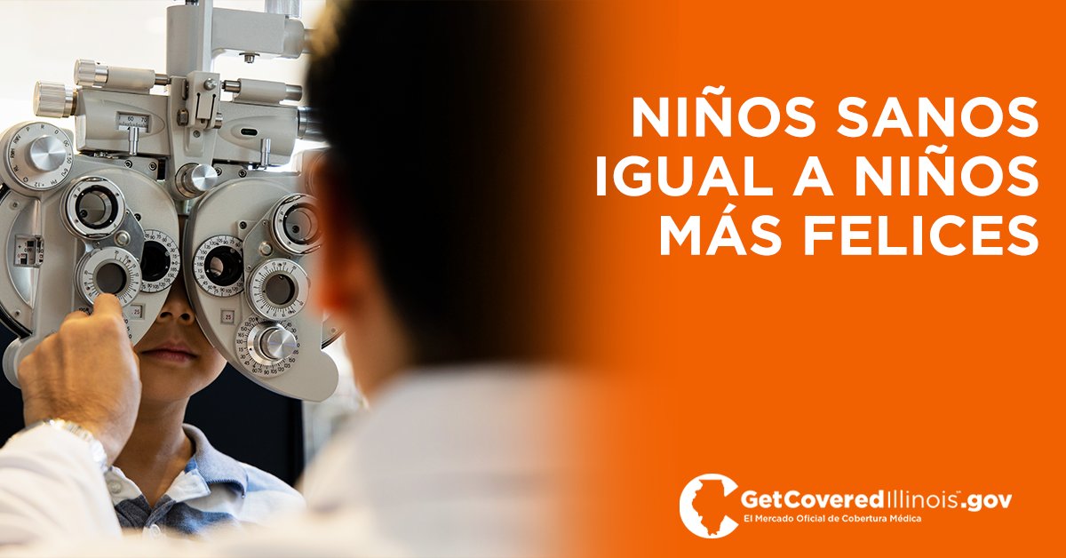 CoveredIllinois's tweet photo. Los niños aprenden mejor cuando están sanos. Asegúrese de que sus hijos estén al día con sus visitas dentales y de la vista para que se mantengan sanos. Estos servicios están cubiertos por todos los planes del Mercado ACA. https://t.co/rNB6AKCoYa #GCI2022 https://t.co/WF4EBi7Oxs