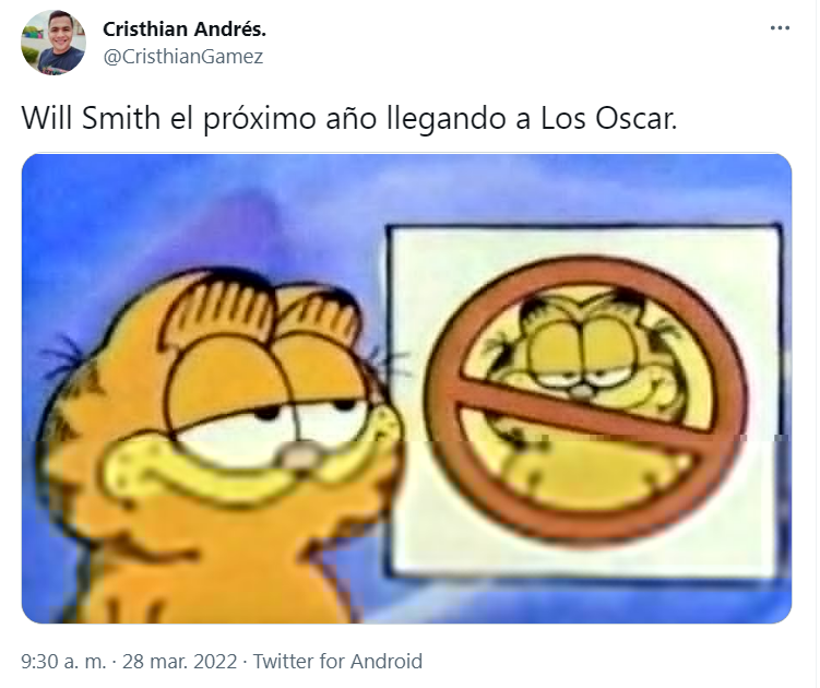 247DigitalWeb's tweet photo. #Humor247 | La noche de los #Oscars no sólo dejó golpes, lágrimas y un spoiler del estreno de una película, si no también una gran cantidad de memes.
#28Mar #247Digital https://t.co/CRC8KKizkl