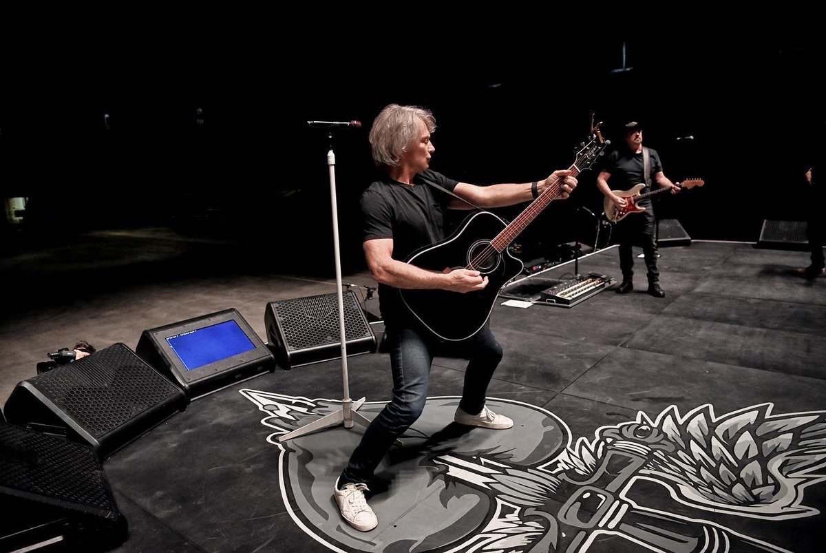 jonbonjovi's tweet photo. Ready for a rock show. #BonJovi2022Tour kicks off on April 1, no kidding.

📷 Denise Truscello https://t.co/CCxvVkuY1Y