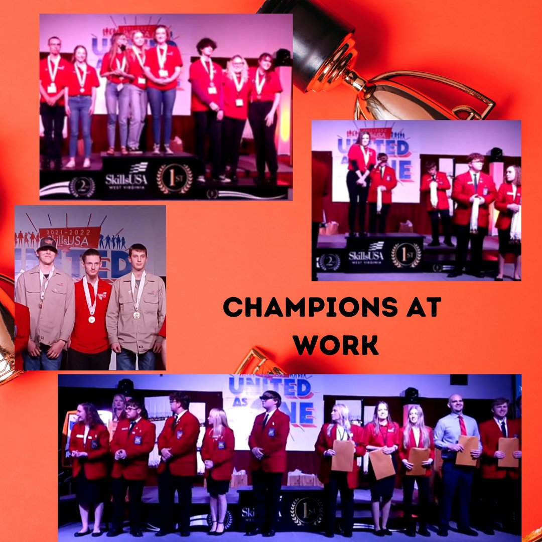 wvmtec's tweet photo. π A few more pics of our MTEC students from the @SkillsUSAWV awards ceremony! π #LearnATrade #GoToMTEC #SkillsUSA #ChampionsAtWork https://t.co/NXgCPCGrr3