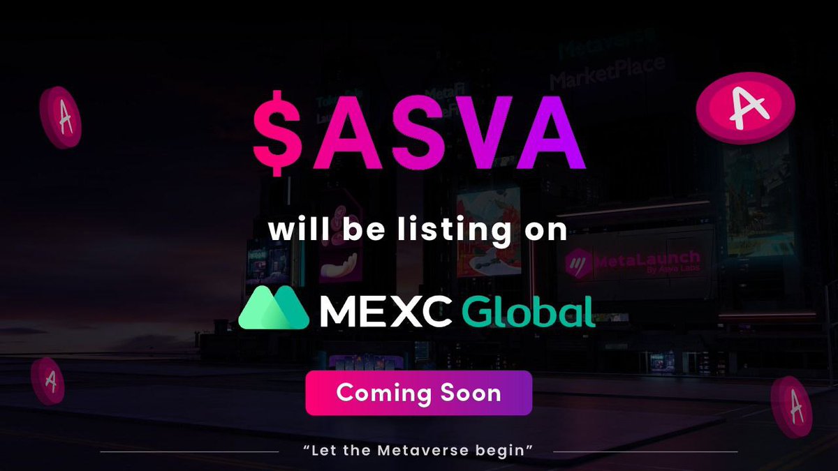 moonstone_io's tweet photo. You asked, we listened🥳

We are proud to unveil @MEXC_Global as the first #CEX listing for $ASVA 😍

👑One more feather on our crown to make you feel proud!!🎉

#MEXC - One of big exchange with volume 3 billion dollar each day.

 Be a part of the Metaverse revolution🎯

#Listing https://t.co/PbviuNX3Ri
