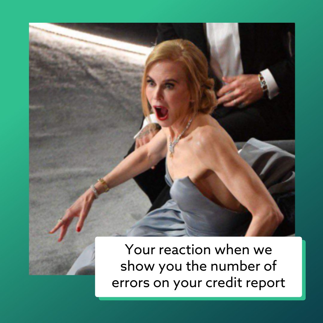 #SHOCKED #SHOOK #OSCARS
It's reported that up to 30% of Americans have errors on their credit report. We can help you dispute them and help get those errors removed so your #creditscore can start to go up.
#theoscars #nicolekidman #oscars2022 #budgetmemes #creditmemes