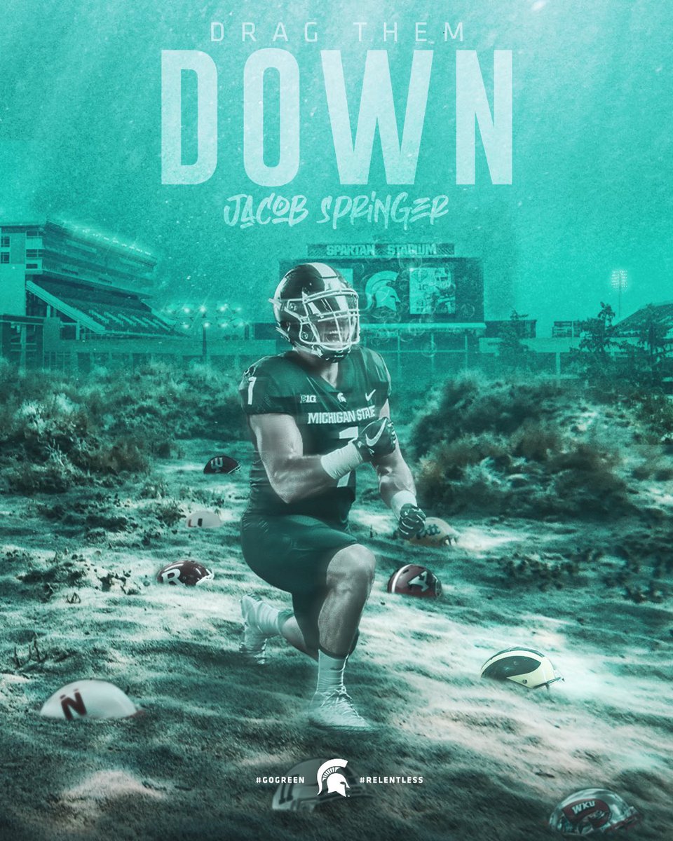 Jacob Springer (@jacobspringer98) on Twitter photo One of my more recent works for <a href="/MSU_Football/">Michigan State Football</a>. This one is definitely up there on my list of favorites! Photo manipulations are challenging but rewarding in the end!! #Gogreen One of my more recent works for <a href="/MSU_Football/">Michigan State Football</a>. This one is definitely up there on my list of favorites! Photo manipulations are challenging but rewarding in the end!! #Gogreen