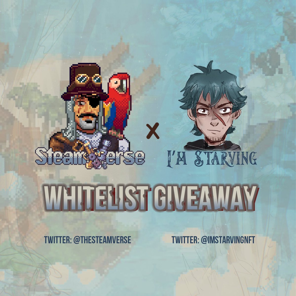 😋 I’m Starving x The SteamVerse 🏴‍☠️

Our hungry friends over at <a href="/ImStarvingNFT/">I'm Starving (🍜, 🍣)</a> have offered us 10 #whitelist spots to giveaway!

 1️⃣ Like, RT &amp; tag frens
 2️⃣ Follow <a href="/ImStarvingNFT/">I'm Starving (🍜, 🍣)</a> &amp; <a href="/TheSteamVerse/">The SteamVerse</a>
 3️⃣ Join their Discord in their bio

Winners will be announced in 24 hours!

#NFTs