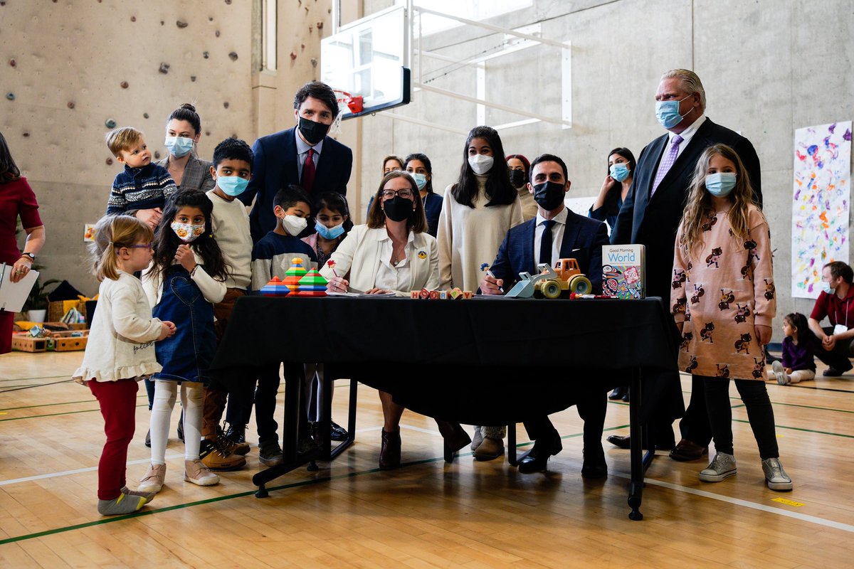 karinagould's tweet photo. Today is the first step on a bold new journey in #Ontario.
✔️25% reduction in fees as of April 1
✔️50% reduction in fees by end of 2022
✔️86,000 #childcare spaces
✔️Supports for ECEs

#earlylearning #cdnpoli #onpoli https://t.co/6DPrLffcmx