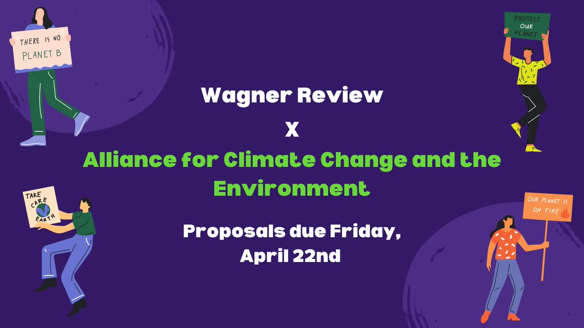 ACE and the Wagner Review are partnering to create a call for proposals. We invite you to write a proposal that proposes ways in which we can address the many issues related to climate change driven displacement.

Submit a policy memo by April 22nd here: lnkd.in/dGSeeaeJ