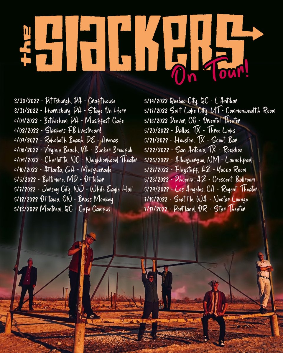 This is happening… #theslackers on tour… ✌️😅