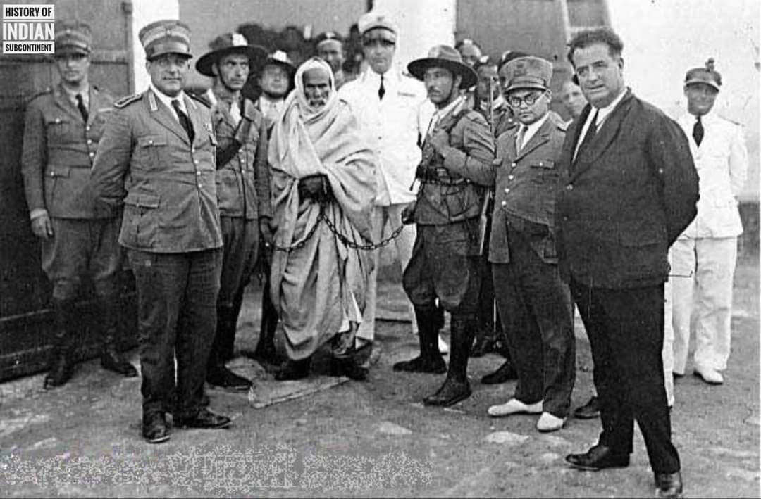 AnatomyOfSufism's tweet photo. A man said to Omar Mukhtar: “The Italians own warplanes whereas we have nothing.”

Omar asked him: “Do they fly above or below the throne of God?"

The man replied: “Under, of course, O Omar!"

1/2 https://t.co/wA5gvk8pp0