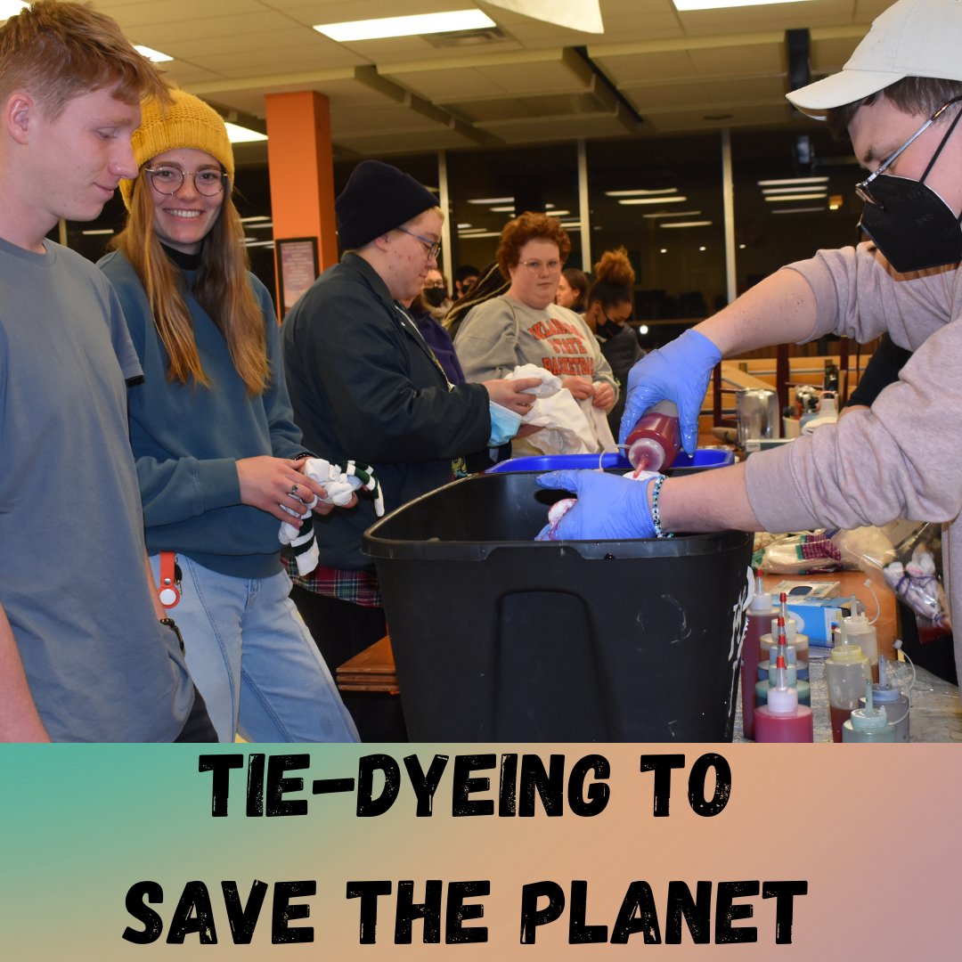 OkState_RHA's tweet photo. Remember Tie-Dyeing to save the planet? In this Eco-Rep event, we dyed clothes! Comment or share if you went! https://t.co/fFZeLrA0pW