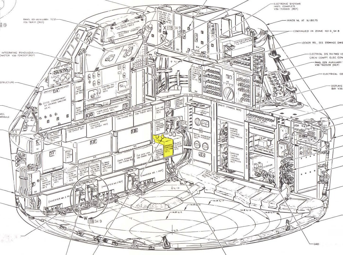 Apollo Command Module Diagrams