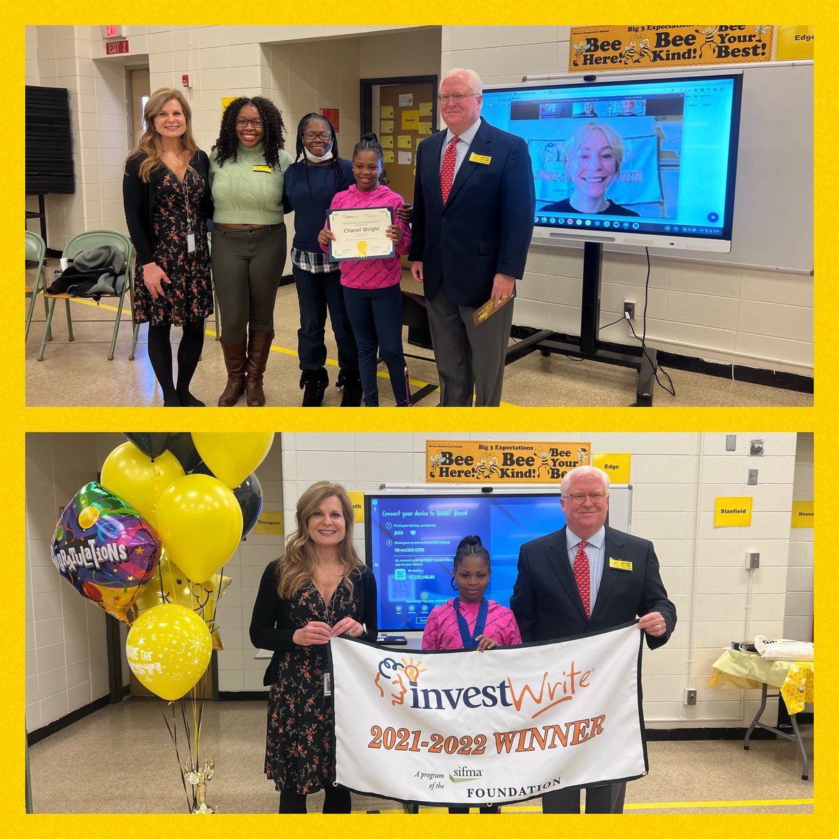 Cathy Jackson (@mrscathyjackson) on Twitter photo I’ve had to hold onto this secret for so long & now I can shout it out🎉 This amazing <a href="/BowenBees/">Bowen Elementary</a> won 1st Place in Kentucky for her InvestWrite piece (sponsored by <a href="/SIFMAFoundation/">Stock Market Game</a>)🏆 This is truly THE MOST favorite part of my job! <a href="/JCPSKY/">JCPS</a> #investwrite #stockmarketgame I’ve had to hold onto this secret for so long & now I can shout it out🎉 This amazing <a href="/BowenBees/">Bowen Elementary</a> won 1st Place in Kentucky for her InvestWrite piece (sponsored by <a href="/SIFMAFoundation/">Stock Market Game</a>)🏆 This is truly THE MOST favorite part of my job! <a href="/JCPSKY/">JCPS</a> #investwrite #stockmarketgame