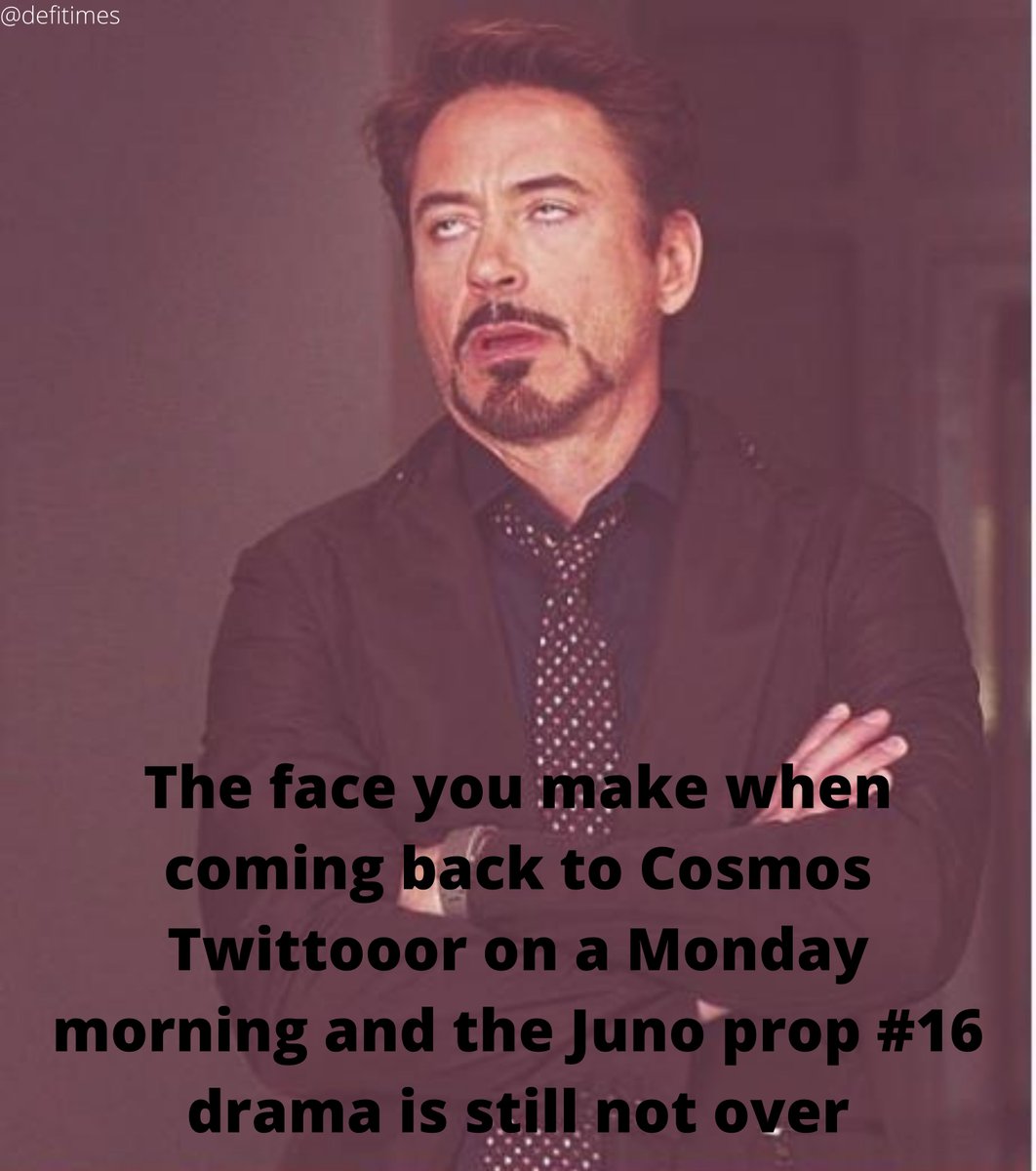 defitimes's tweet photo. Wen will the drama end, frens?
$JUNO #proposal16 https://t.co/5i8XQxUn6y