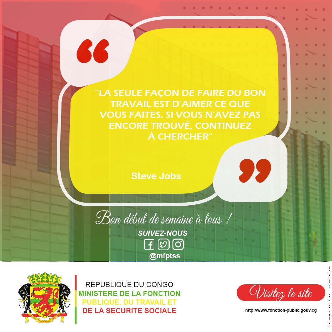 Ministère de la Fonction Publique - Congo (@mfptsscg) on Twitter photo 