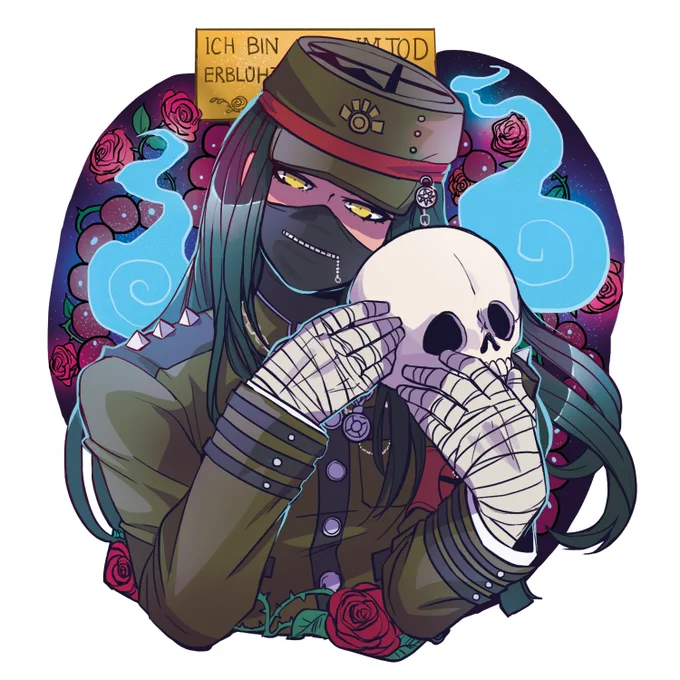 Him...

I managed to make another Double Sided charm design!
👻Korekiyo Shinguji 👻 