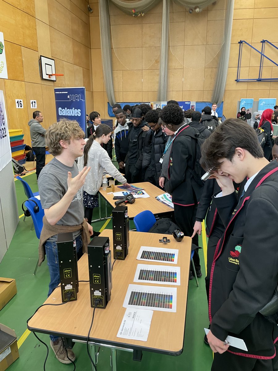 LBTS_SCHOOL's tweet photo. Our students had an amazing STEM fair, courtesy of EXPLORE 2022, and featuring a fantastic talk by Lucy Hawking! 
Thanks you @mairi_duthie, @HawkingFound, @ucl, @RoyalAstroSoc &amp; The University of Leicester for taking our students on a journey into space today! https://t.co/DyLqFJJUig