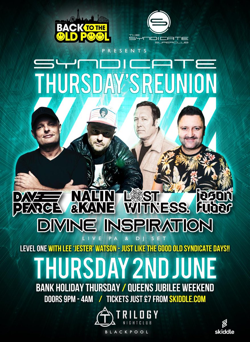 Dave Pearce (@dj_davepearce) on Twitter photo Excited to be heading to #Blackpool in June - Rewinding some of those classics from the mighty Syndicate days
<a href="/BlackpoolFest/">Blackpool Festival</a> @FUBARandJESTER <a href="/silostwitness/">SI Paul</a> - <a href="/bttopfestival/">Back To The Old Pool</a> Tickets at <a href="/skiddle/">Skiddle</a> Excited to be heading to #Blackpool in June - Rewinding some of those classics from the mighty Syndicate days
<a href="/BlackpoolFest/">Blackpool Festival</a> @FUBARandJESTER <a href="/silostwitness/">SI Paul</a> - <a href="/bttopfestival/">Back To The Old Pool</a> Tickets at <a href="/skiddle/">Skiddle</a>
