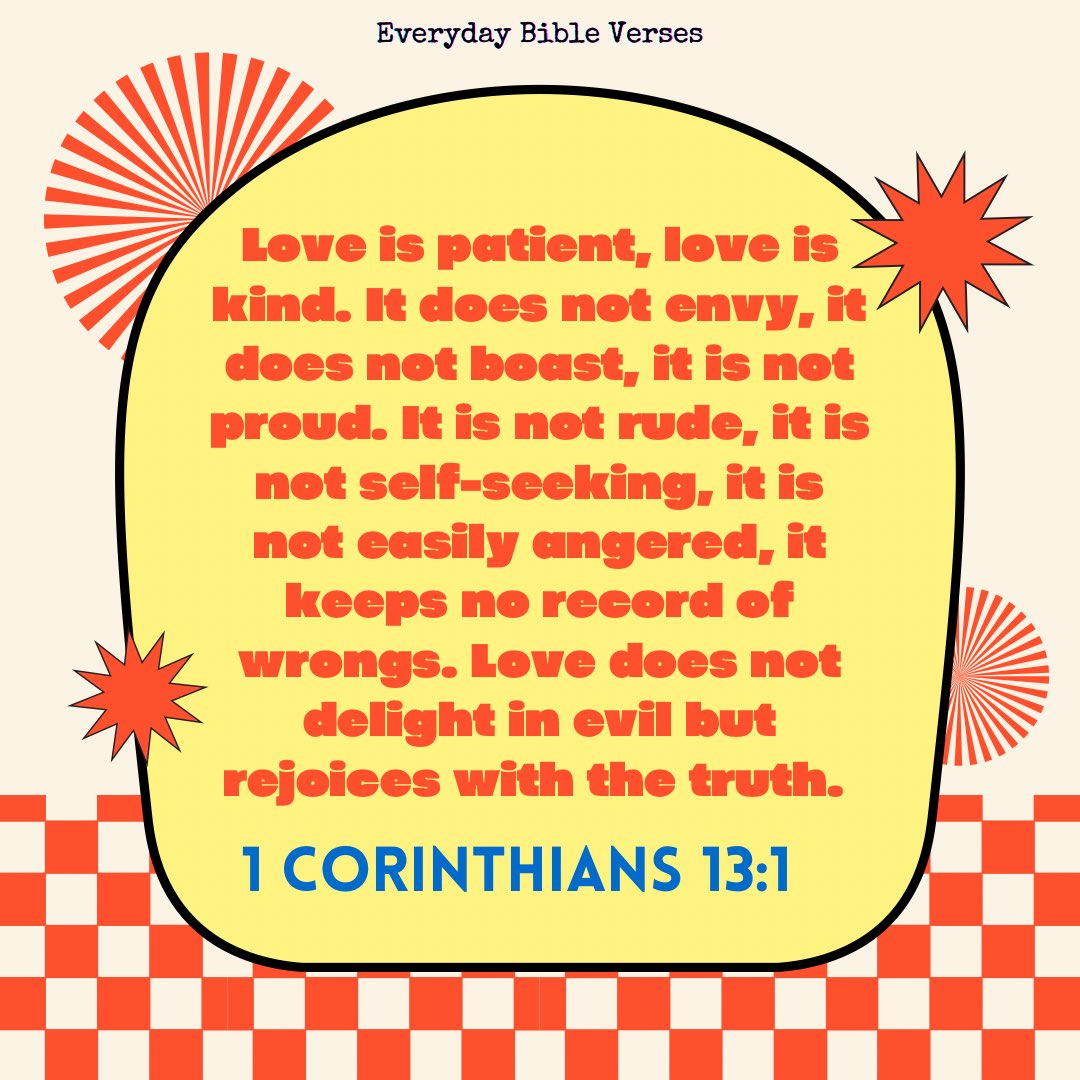 EverydayBibleV's tweet photo. 1 Corinthians 13:1

https://t.co/JufL02ug96 https://t.co/dT2Ck66B9y