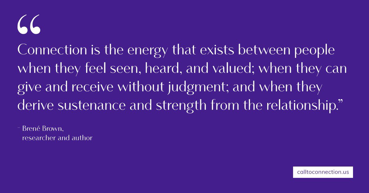 Upworthy's tweet photo. Grateful to @BreneBrown for continuing to remind us how human connection fuels our ability to be fully ourselves.
Inspired to answer the #CallToConnection?
Read more:
https://t.co/SIMasjOGUV
@caspertk @GreaterGoodSC @einhorncollab https://t.co/4ik0Wck21h