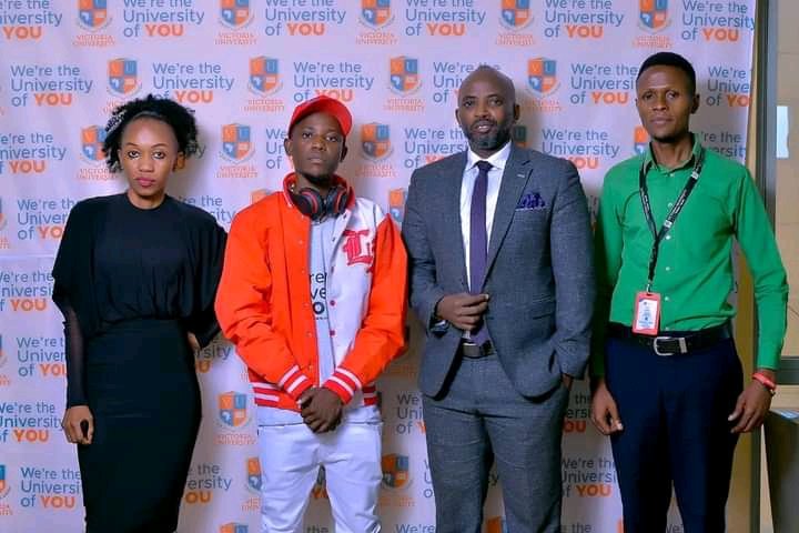 al_fantah's tweet photo. @VUKampala today has unveiled the Singer @VictorRuzUg as the University brand ambassador, While announcing Victor Ruz, The VC of VU Prof.@ReachDrMuganga notes that Ruz has chosen the right place that will him and others to achieve their dreams since its leading University today. https://t.co/7jR8WArOpT