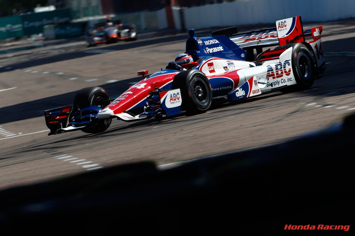 zdravkost's tweet image. P5 for Takuma Sato (A.J. Foyt Racing Honda) at St. Petersburg. #OTD 2015 #GPStPete