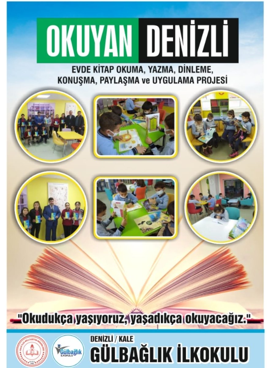 Okuyan Denizli Projesi kapsamında hazırladığımız afişini <a href="/totak2066/">Nurettin TIKIM</a>  <a href="/kalekitapokuyo1/">kalekitapokuyorzinciri</a>  <a href="/denizlimem/">Denizli İl Millî Eğitim Müdürlüğü</a> <a href="/Kale_Belediyesi/">Kale Belediyesi</a> #KuetuephaneHayattır