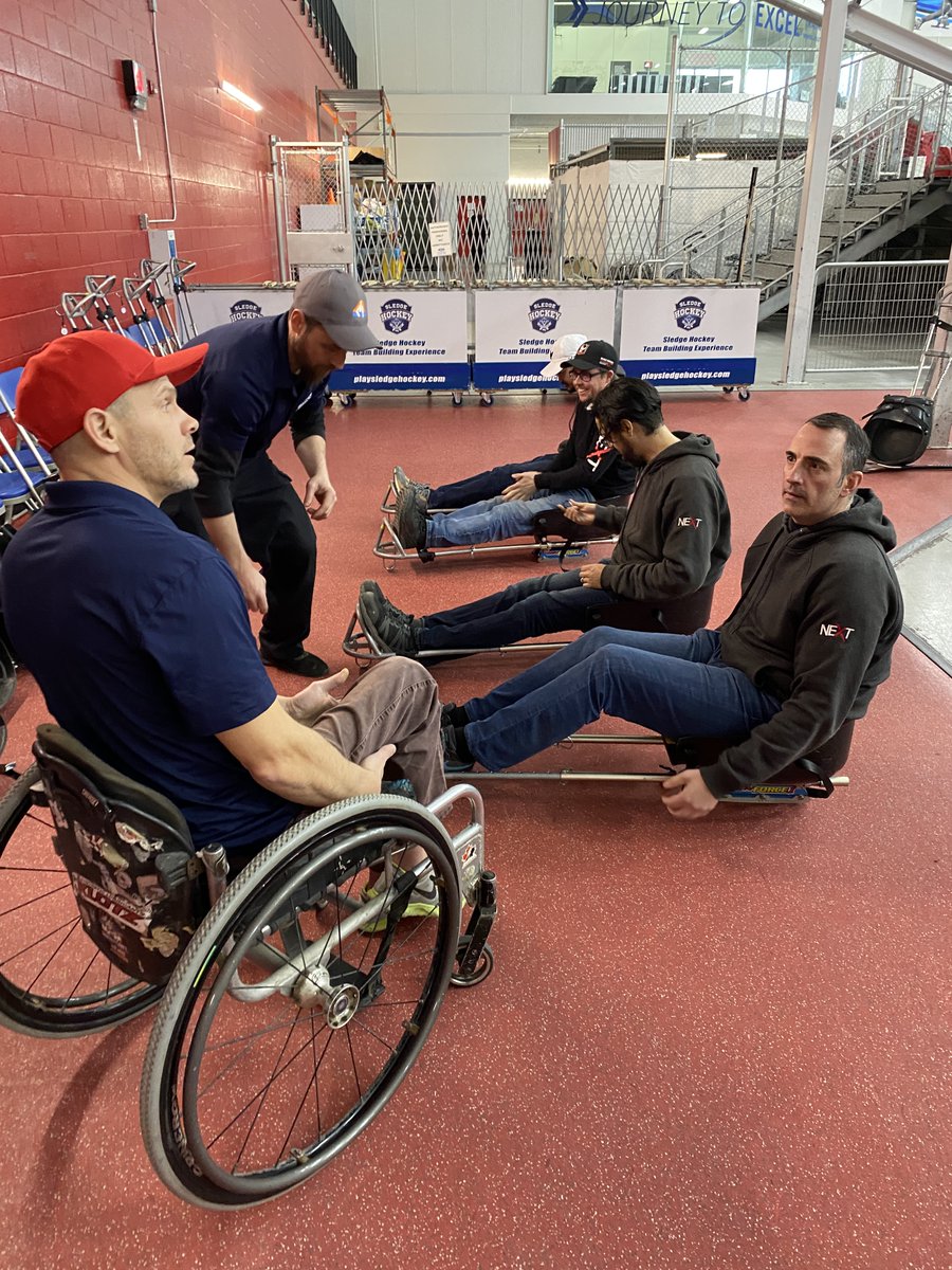 NEXTplumbsupply's tweet photo. We participated in transformative team-building https://t.co/yMxgZJLyl9
It's a ton of fun!
Thank you to Kevin for sharing your story & teaching us how to get #buttdown.
We are proud to support @RoadHockey & @thePMCF. Thanks for the invite!
#NEXTSupply #sledgehockey #mindset https://t.co/sZye701V5g